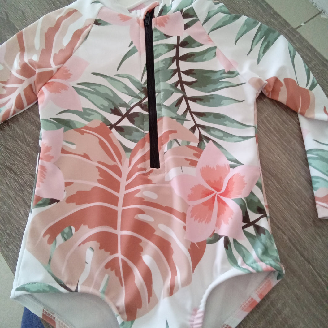 Onsie swimsuit with headband