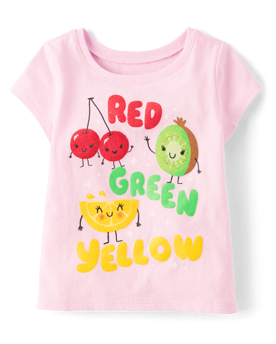 Girl colorful graphic t girl blouse