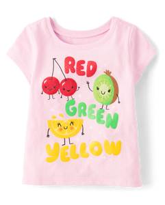 Girl colorful graphic t girl blouse