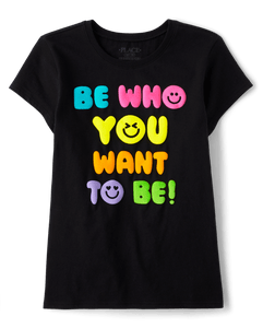 Be who you want to be girl blouse