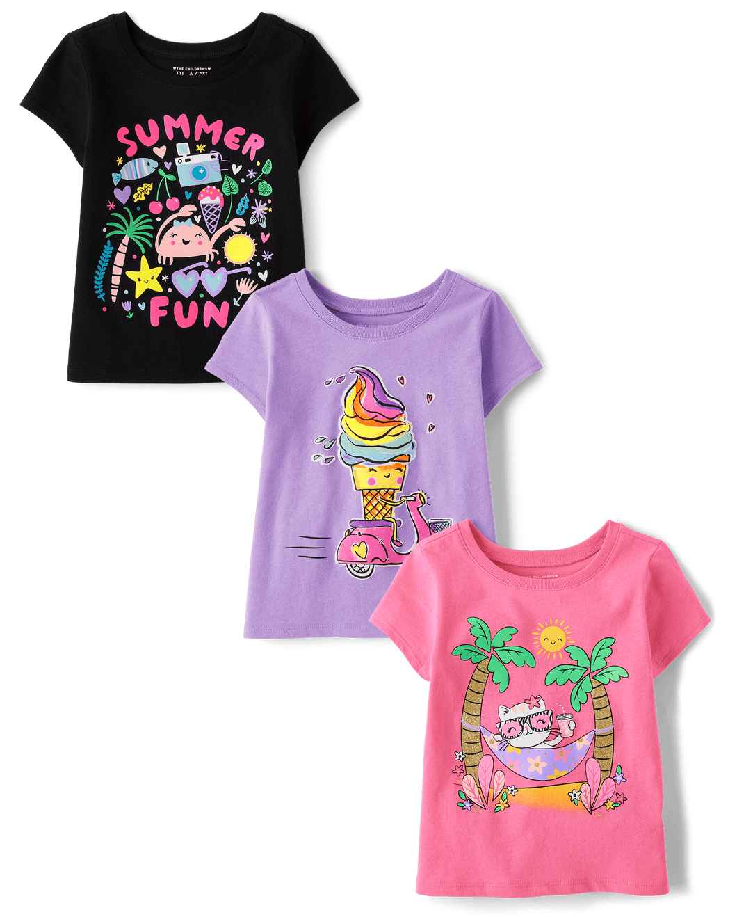 Girl summer fun 3pc blouse