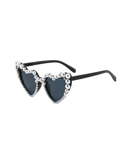 Black with Pearl girl sunglasses