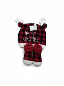 My 1st Christmas baby boy gift set