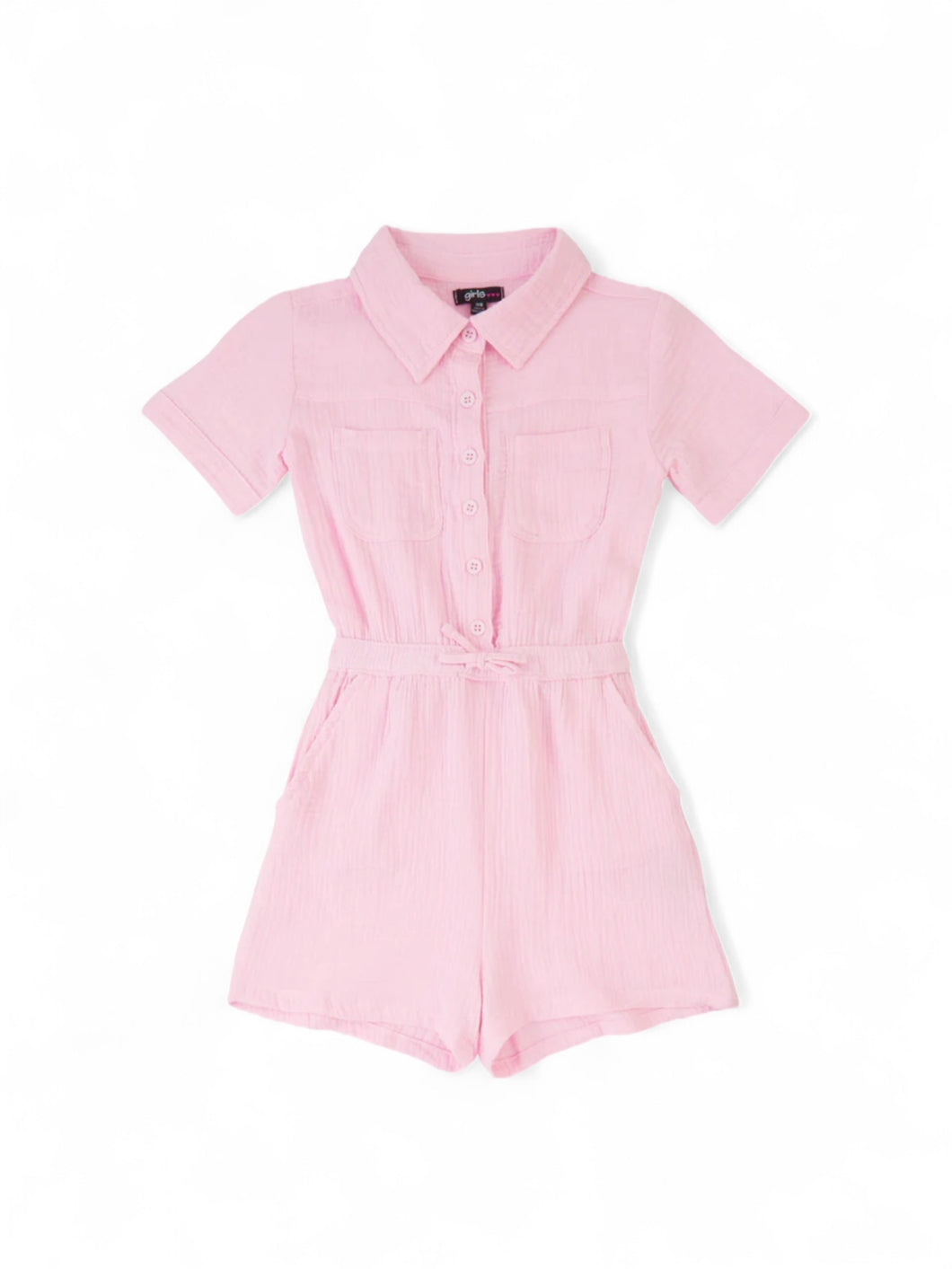 Pink girl romper