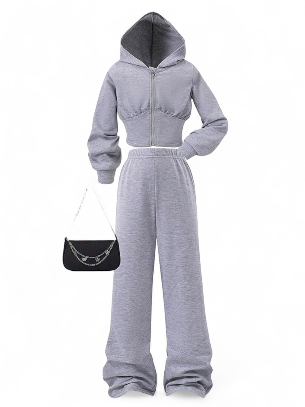 Pre teen hoodie grey sweats  girl set