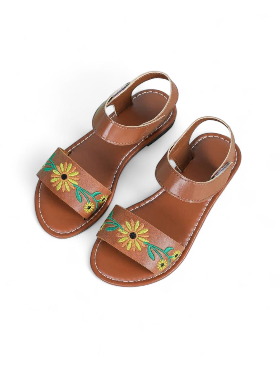 Sunflower boho girls sandals