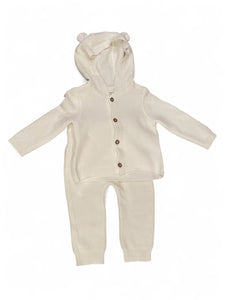 Caters sweater  white bear baby boys set