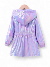 Girl metallic coat