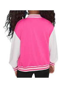 Girl Pink barbie style sweater jacket