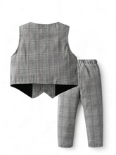 Grey boy vest set