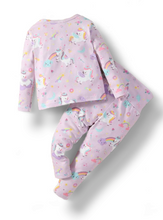 Baby girl unicorn print pj