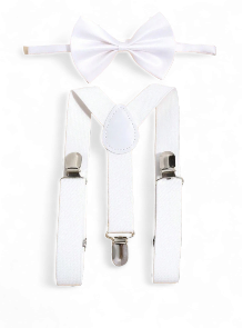 Toddler boy  suspenders with bow