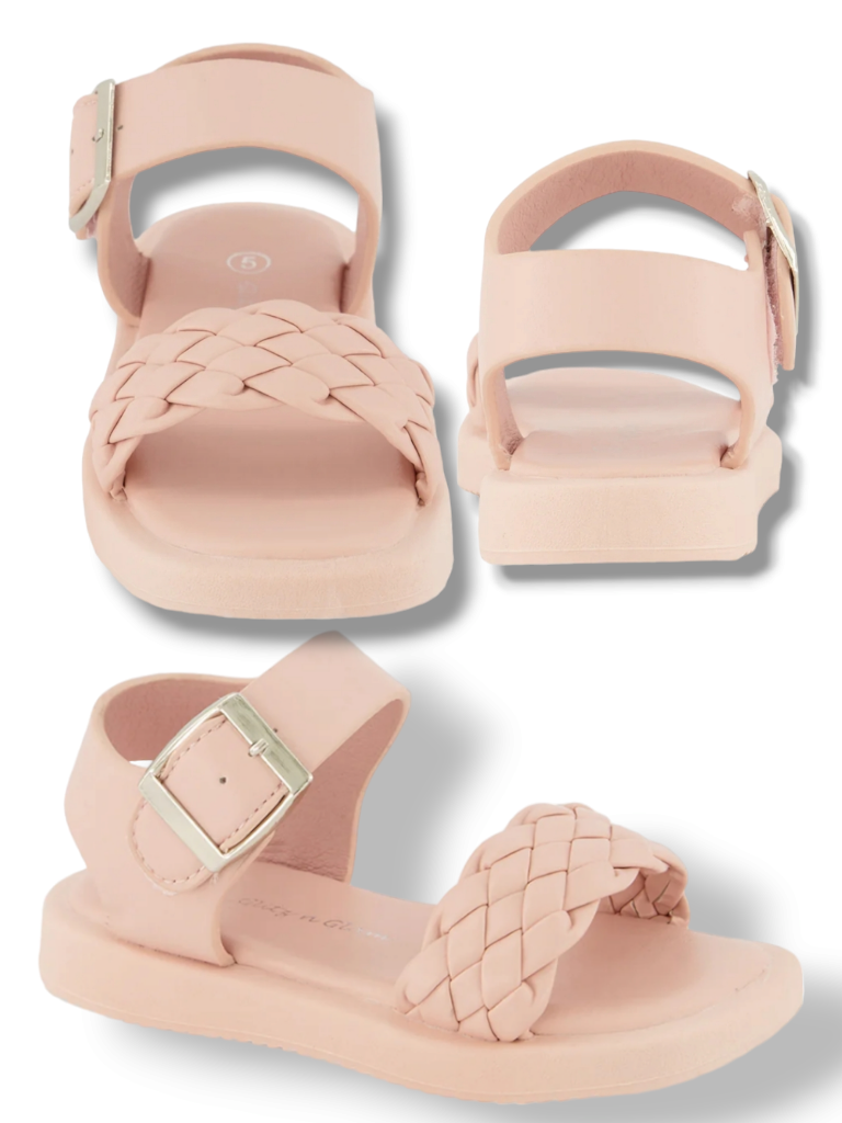 Toddler  Girl sandals braid ankle strap