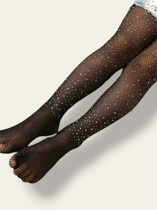 Girl rhinestone stockings