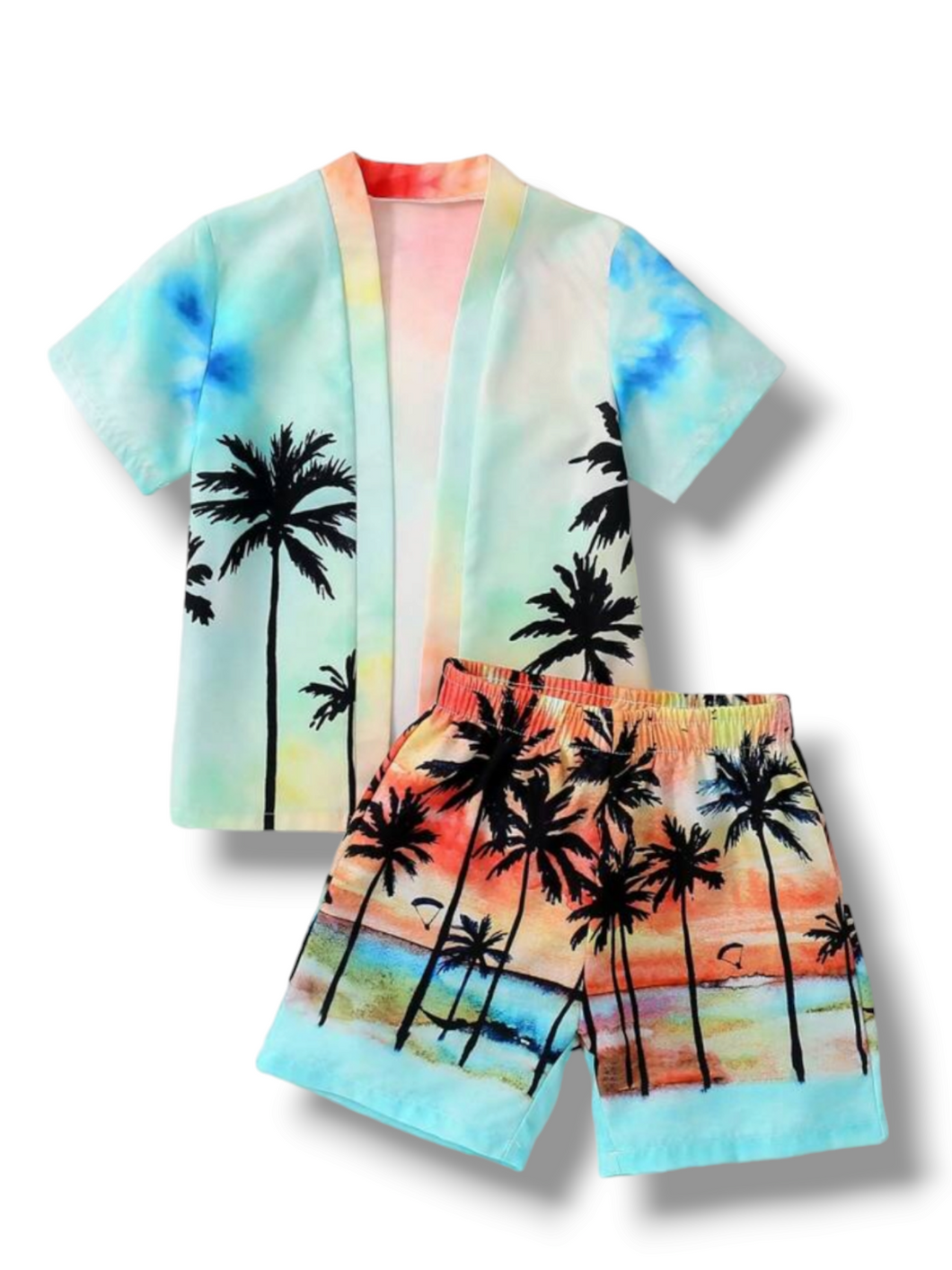 Hawaiian print boy swimsuit