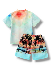 Hawaiian print boy swimsuit