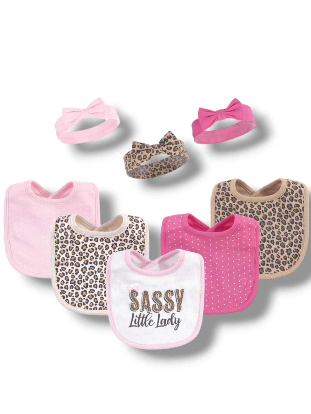 Girl Hb 8 pc baby bibs set