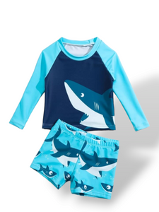 2 pc shark baby swimsuit