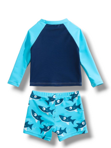 2 pc shark baby swimsuit