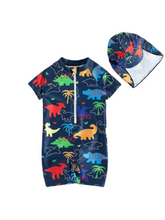 Dino onsie baby swimsuit