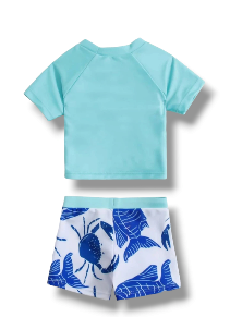 Blue Mr crab baby swimsuit