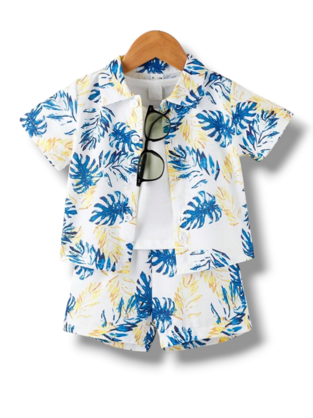 Tropical print 2pc  boy baby set