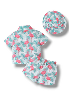 Flamingo  3 pc baby set