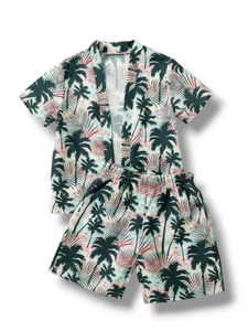 Palm print Beach boy swimsuit