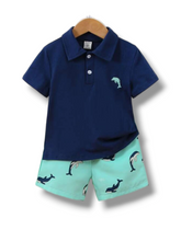 2 pc dolphin boys set