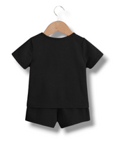 Black 2 pc boy baby set