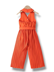 Orange girl romper