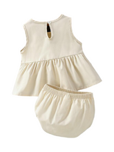 Toddler girl 2pc bow baby set