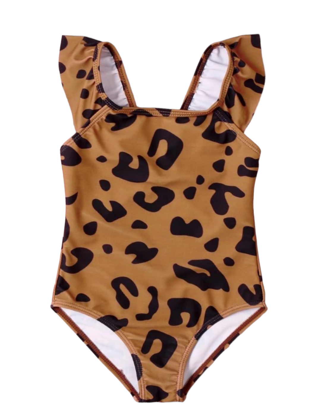 Cheetah print baby swimsuit