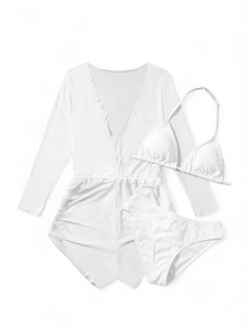 white 3pc girl swimsuit