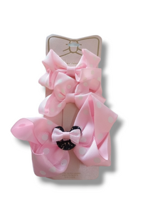 Chloe accessory polka dot minnie bow set