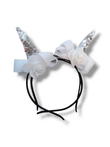 Unicorn horn and roses headband