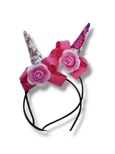 Unicorn horn and roses headband