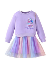 sweater unicorn girl dress