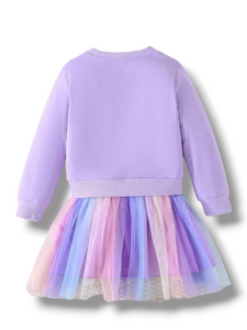 sweater unicorn girl dress