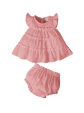 girl summer dress with panty baby set