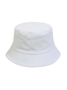 White toddler bucket hat