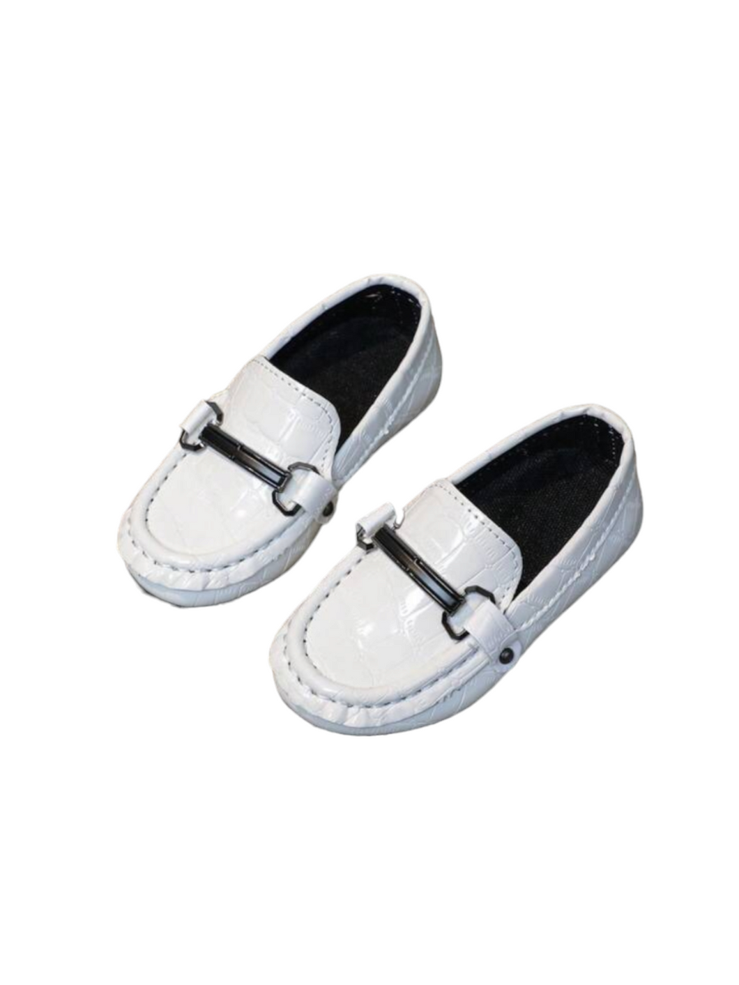 Boy loafer shoes white