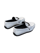 Boy loafer shoes white