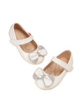 White girl formal shoes with bow on top