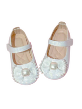 Girl formal shoes with pearl on top