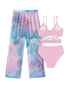 Marble girl swimsuit