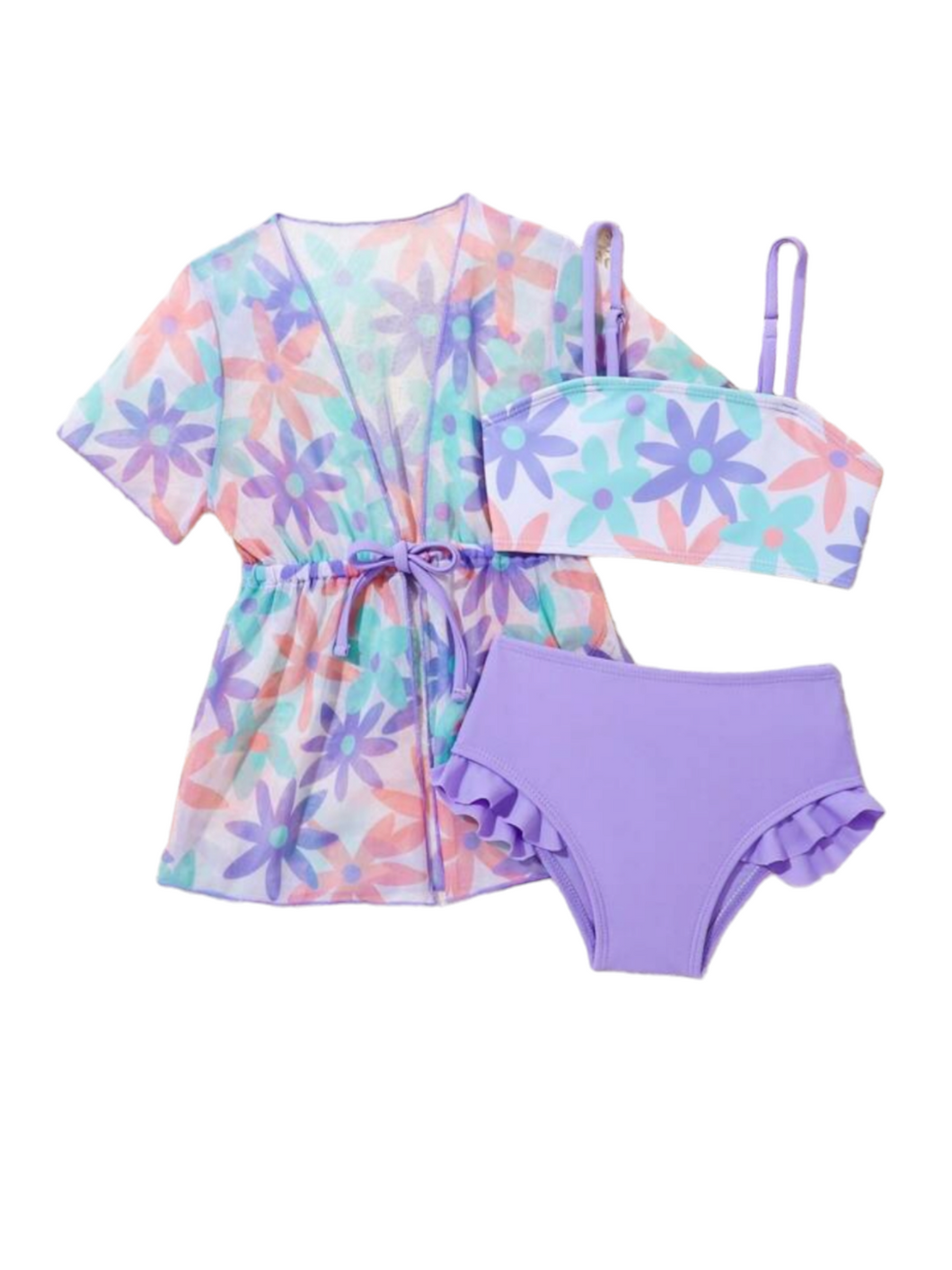 Mulli color girl swimsuit