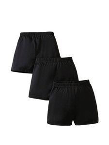 Baby shorts  (black) 3pc