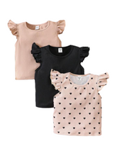 Girl blouse 3pc polkadot print