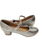 Silver girl formal shoes